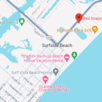 map of surfside restaurants texas